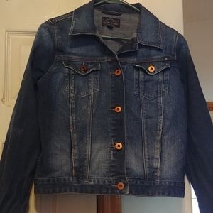 Lucky Brand denim Jean trucker jacket small 4 6